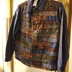 Coldwater Creek jacket India fabric small